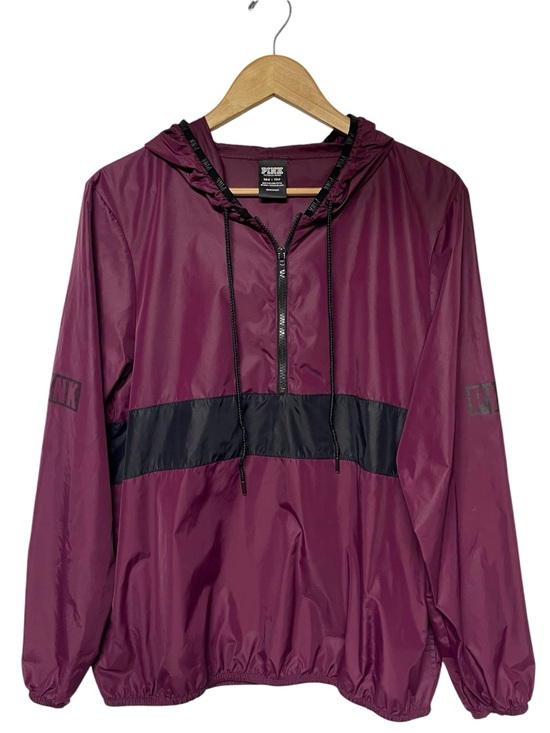 PINK Victoria's Secret Jackets & Blazers - PINK Victoria's Secret 2014 Maroon and Black Utility Anorak Women’s XS Small